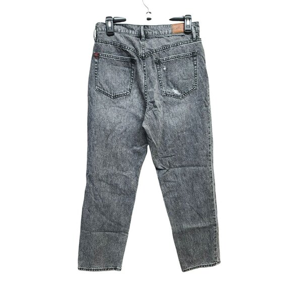 BGG Urban Outfitters Size 29 Straight Jean Black Button Fly Distressed High Rise - Picture 3 of 16